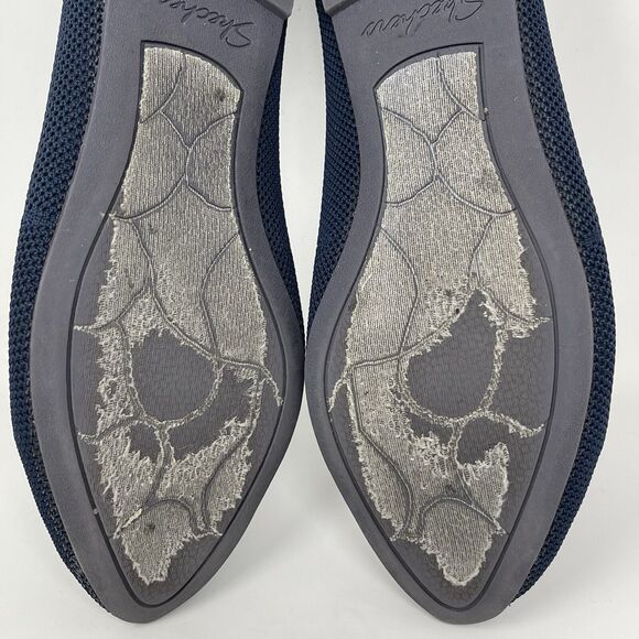 Skechers Cleo Stretch Fit Shoes Womens 8.5 Blue Vegan Ballet Flats Casual Comfy - Picture 15 of 15